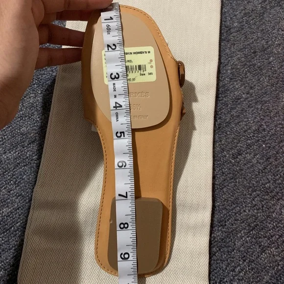Hermès Oran remake calfskin women mules 36.5/7